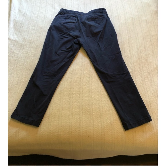 Gap Mid Rise Girlfriend Khakis Navy - Women's 6P - Picture 2 of 3